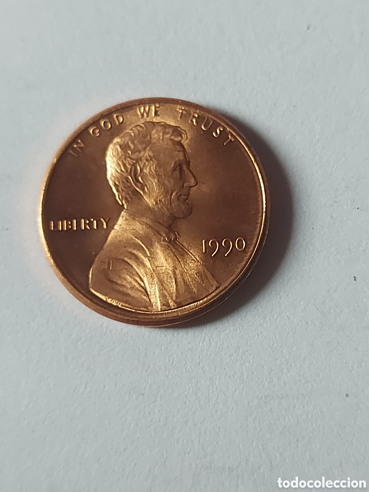 Monedas antiguas de Am&eacute;rica: MONEDA ESTADOS UNIDOS EEUU USA 1 CENTAVO, 1990