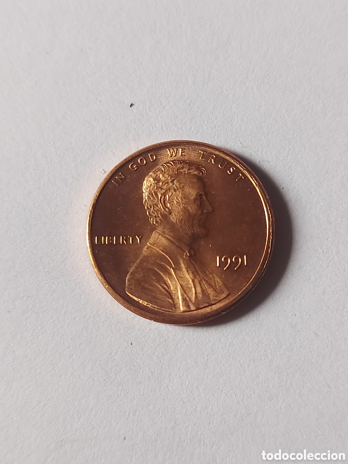 Monedas antiguas de Am&eacute;rica: MONEDA ESTADOS UNIDOS EEUU USA 1 CENTAVO, 1991
