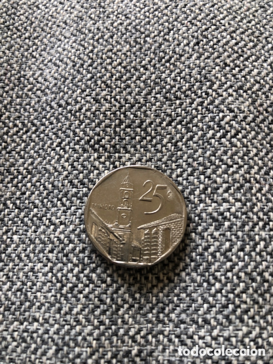 Monedas antiguas de Am&eacute;rica: CUBA - 25 CENTAVOS 2000 - Convento San Francisco de As&iacute;s (Trinidad, Cuba). ASM