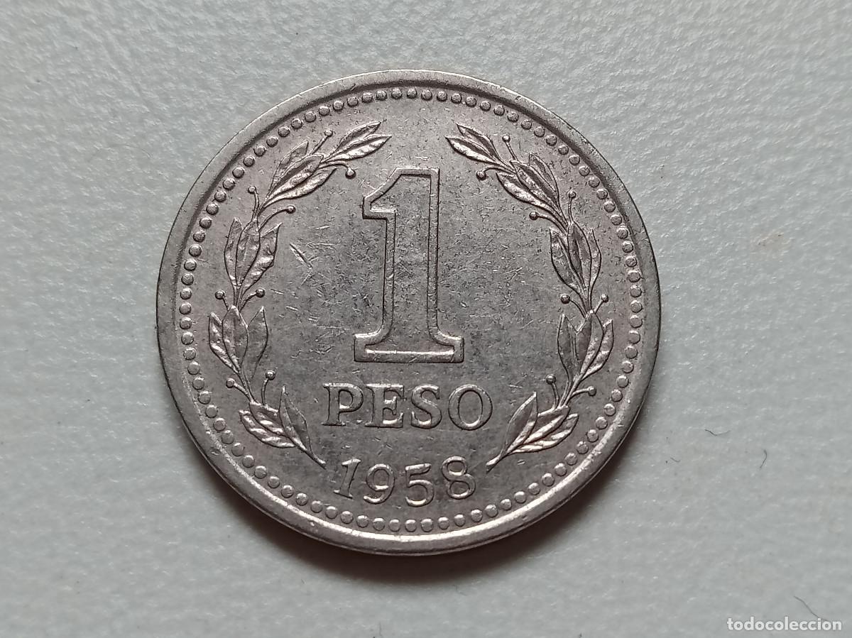 Monedas antiguas de Am&eacute;rica: ARGENTINA 1 PESO 1958 MBC+