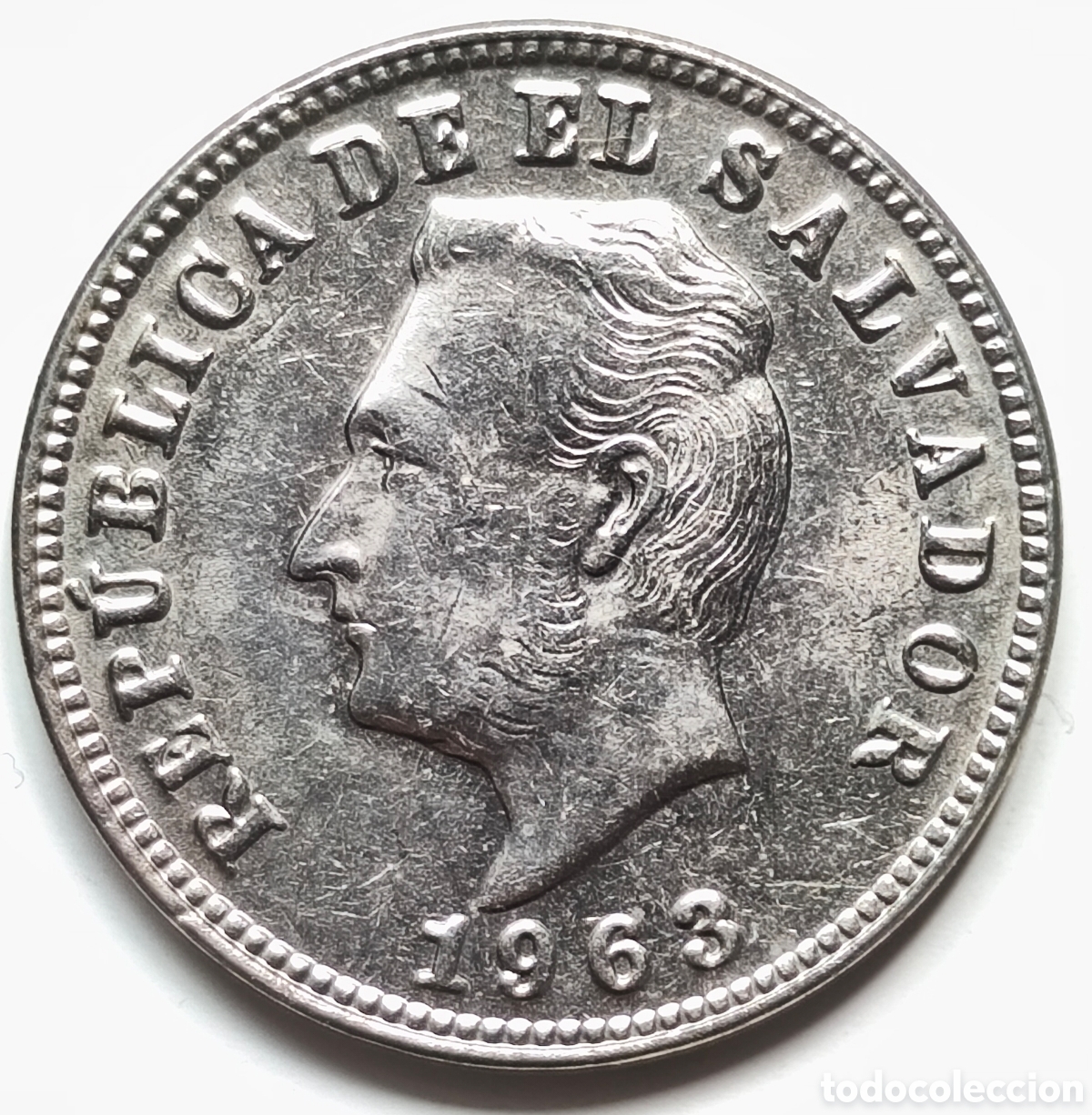 Monedas antiguas de Am&eacute;rica: Republica del Salvador, 5 centavos de 1963, EBC+