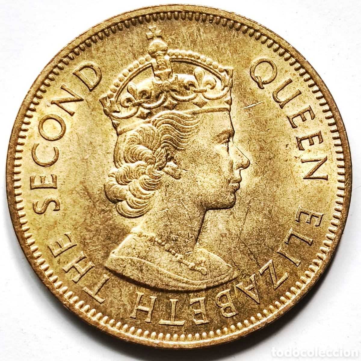 Monedas antiguas de Am&eacute;rica: Jamaica, one penny de 1964, SC