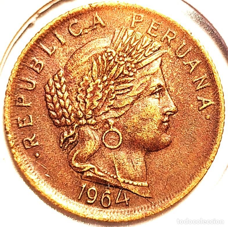 Monedas antiguas de Am&eacute;rica: PER&Uacute; (1918-1985) - 10 CENTAVOS 1964 - A - 2,70 GR. LAT&Oacute;N - DIAMETRO 20 mm - KM#224 - MB