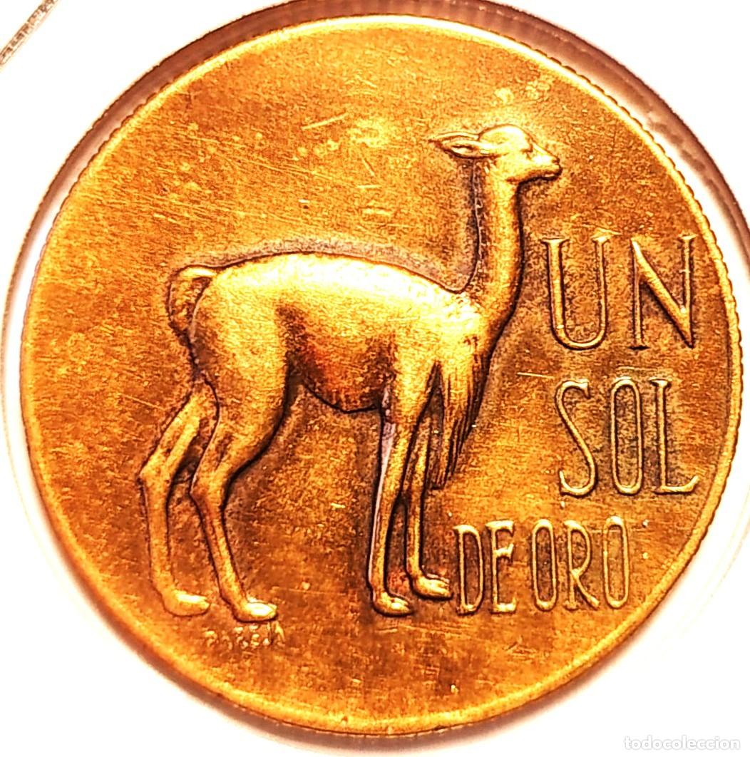 Monedas antiguas de Am&eacute;rica: PER&Uacute; (1918-1985) - 1 SOL DE ORO 1969 - A - 9,20 GR. LATON - DIAMETRO 28 mm - KM#248 - MB