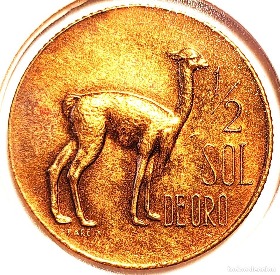 Monedas antiguas de Am&eacute;rica: PER&Uacute; (1918-1985) - MEDIO SOL DE ORO 1967 - A - 4,16 GR. LATON - DIAMETRO 22,50 mm - KM#247 - MB