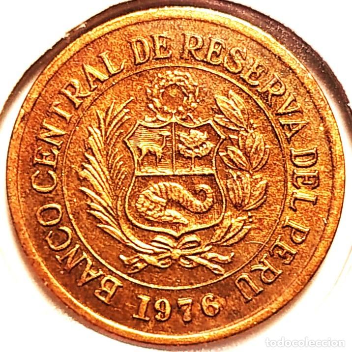 Monedas antiguas de Am&eacute;rica: PER&Uacute; (1918-1985) - MEDIO SOL DE ORO 1976 - A - 2,10 GR. BRONCE - DIAMETRO 18 mm - KM#265 - MB