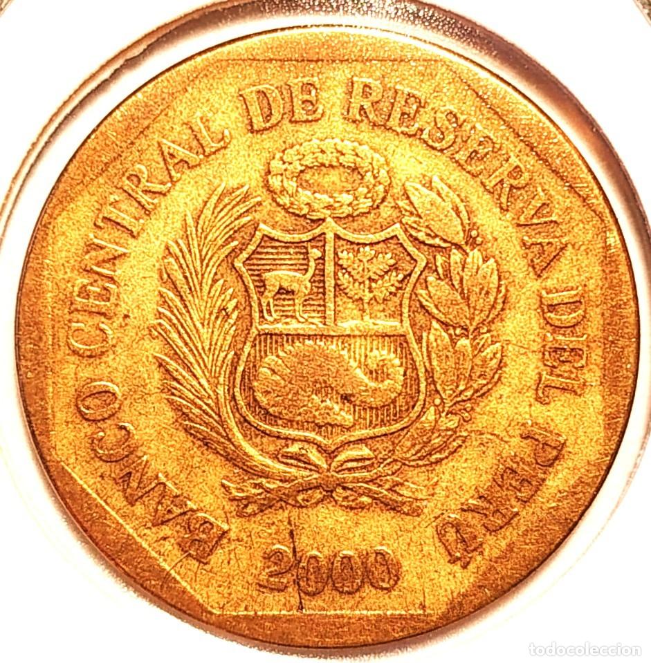 Monedas antiguas de Am&eacute;rica: PER&Uacute; (1991-) - 20 CENTIMOS 2000 - A - 4,40 GR. LATON - DIAMETRO 23 mm - KM#306.4 - MB