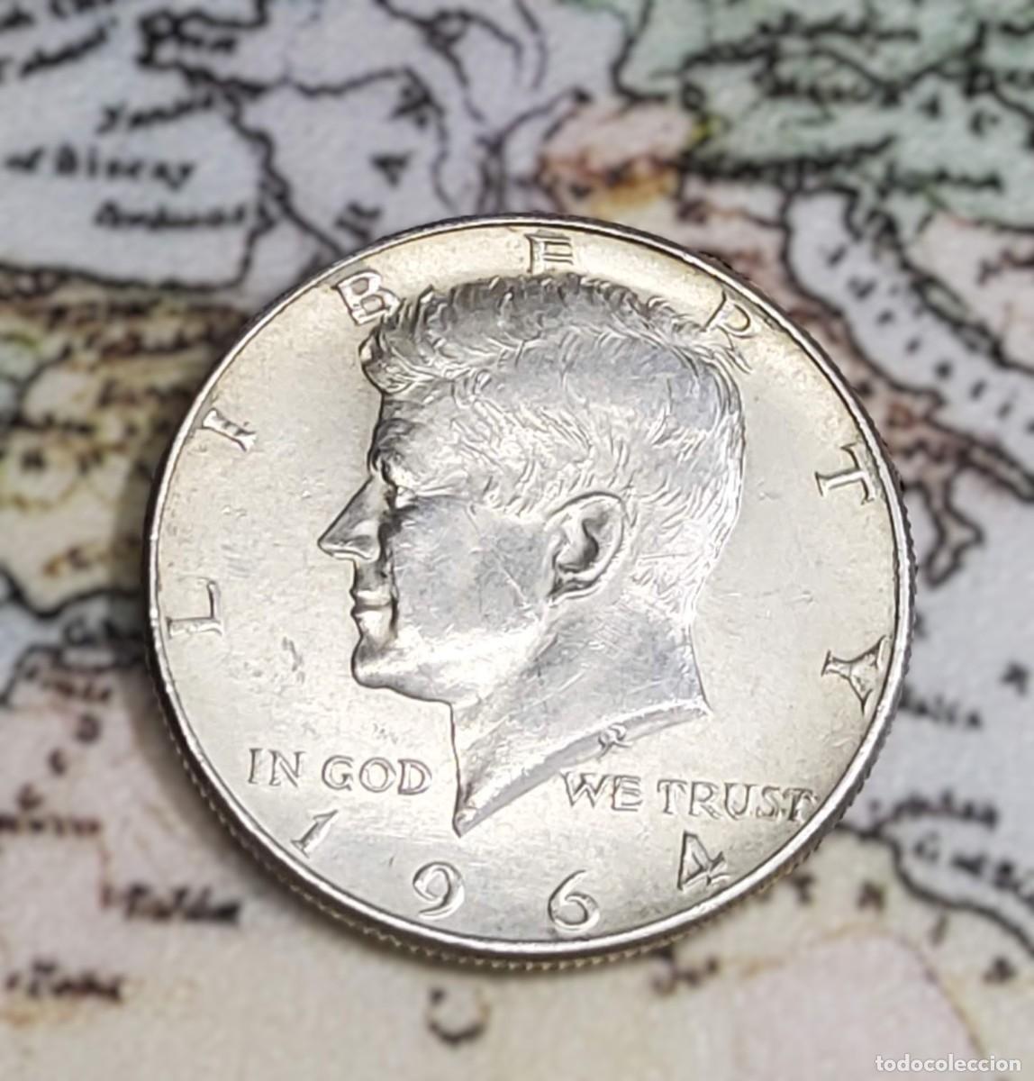 Monedas antiguas de Am&eacute;rica: 1/2 D&Oacute;LAR DE PLATA DE PER&Uacute; DEL A&Ntilde;O 1964.SIN CIRCULAR