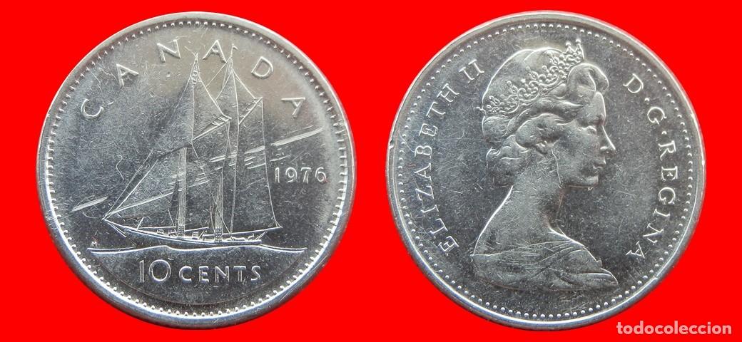 Monedas antiguas de Am&eacute;rica: 10 CENTAVOS 1976 CANADA-144551