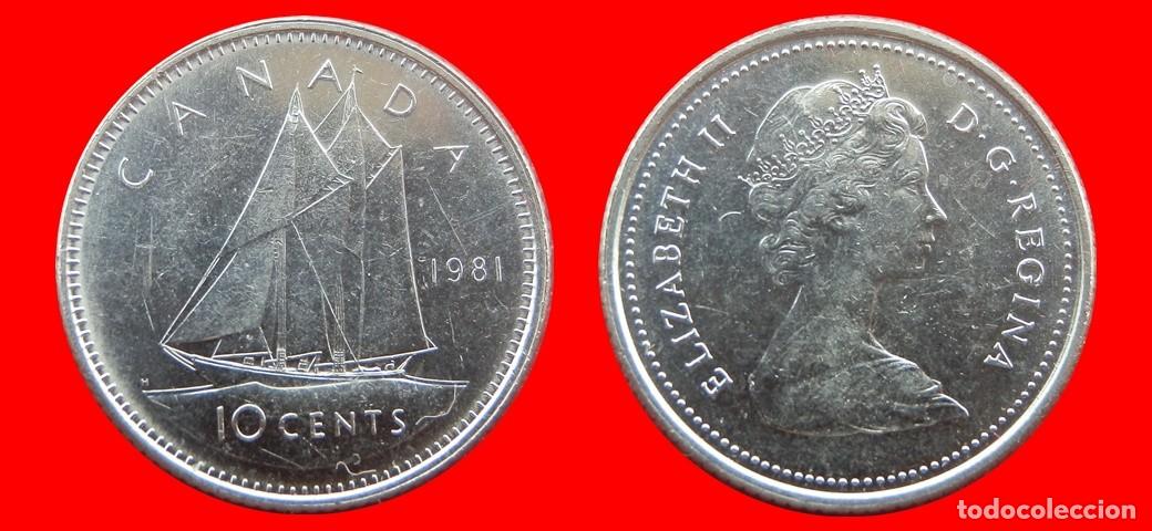 Monedas antiguas de Am&eacute;rica: 10 CENTAVOS 1981 CANADA-144552