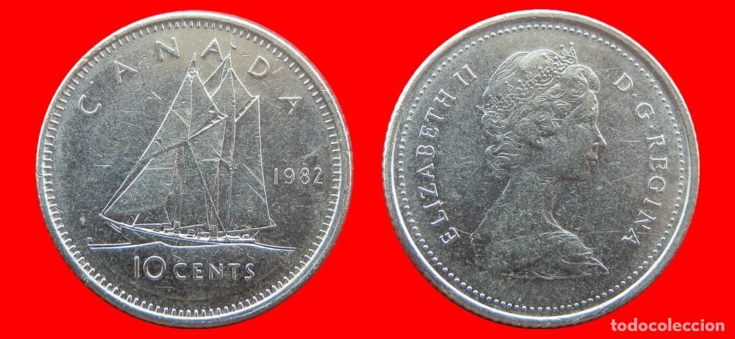 Monedas antiguas de Am&eacute;rica: 10 CENTAVOS 1982 CANADA-144553