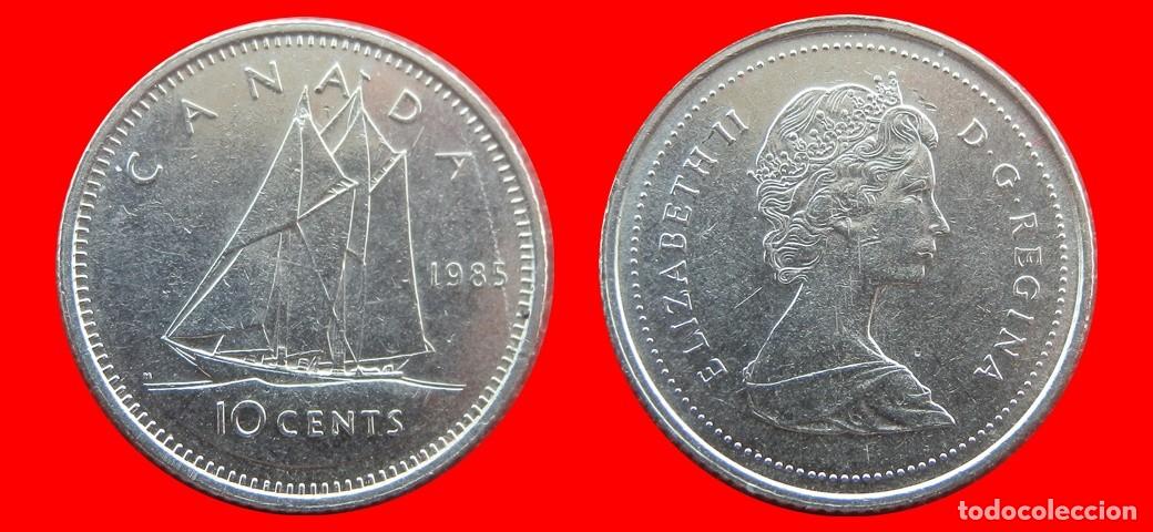 Monedas antiguas de Am&eacute;rica: 10 CENTAVOS 1985 CANADA-144555