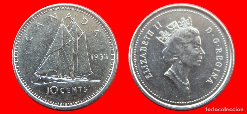 Monedas antiguas de Am&eacute;rica: 10 CENTAVOS 1990 CANADA-144557 - Foto 1