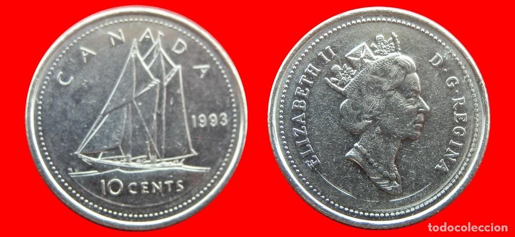 Monedas antiguas de Am&eacute;rica: 10 CENTAVOS 1993 CANADA-144558