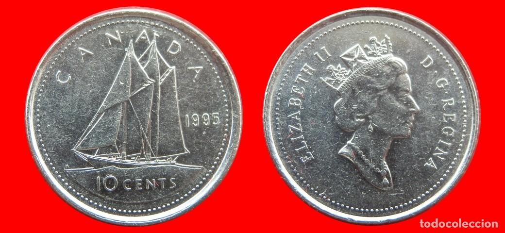 Monedas antiguas de Am&eacute;rica: 10 CENTAVOS 1995 CANADA-144559 - Foto 1
