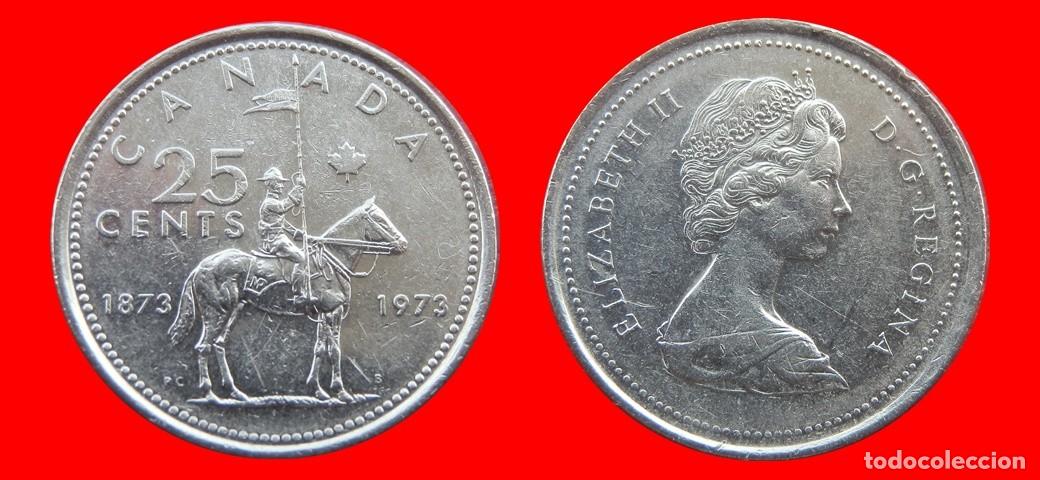Monedas antiguas de Am&eacute;rica: 25 CENTAVOS 1973 CANADA-144567 - Foto 1