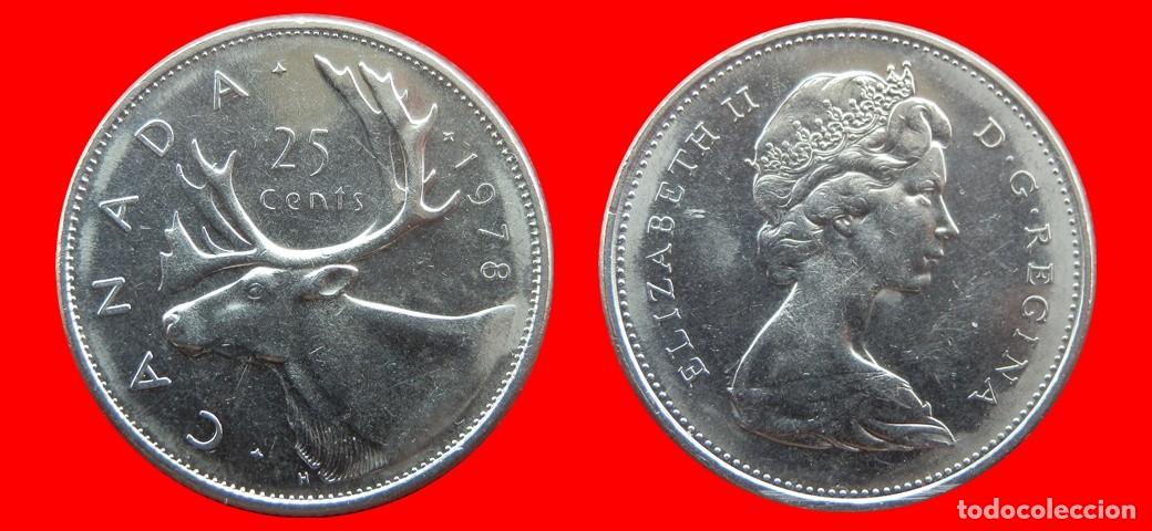 Monedas antiguas de Am&eacute;rica: 25 CENTAVOS 1978 CANADA-144572