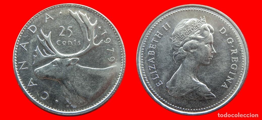 Monedas antiguas de Am&eacute;rica: 25 CENTAVOS 1979 CANADA-144573 - Foto 1