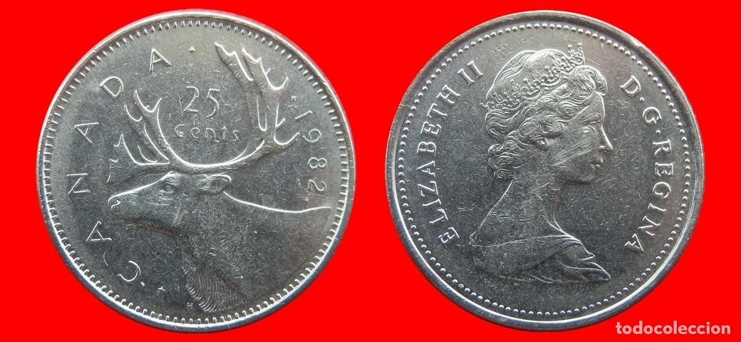 Monedas antiguas de Am&eacute;rica: 25 CENTAVOS 1982 CANADA-144576 - Foto 1