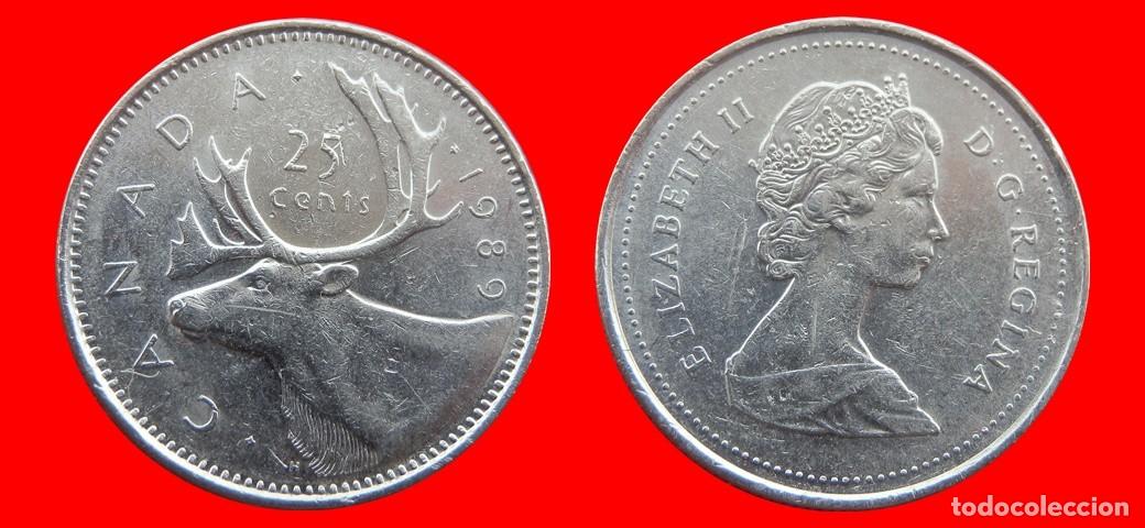 Monedas antiguas de Am&eacute;rica: 25 CENTAVOS 1989 CANADA-144580