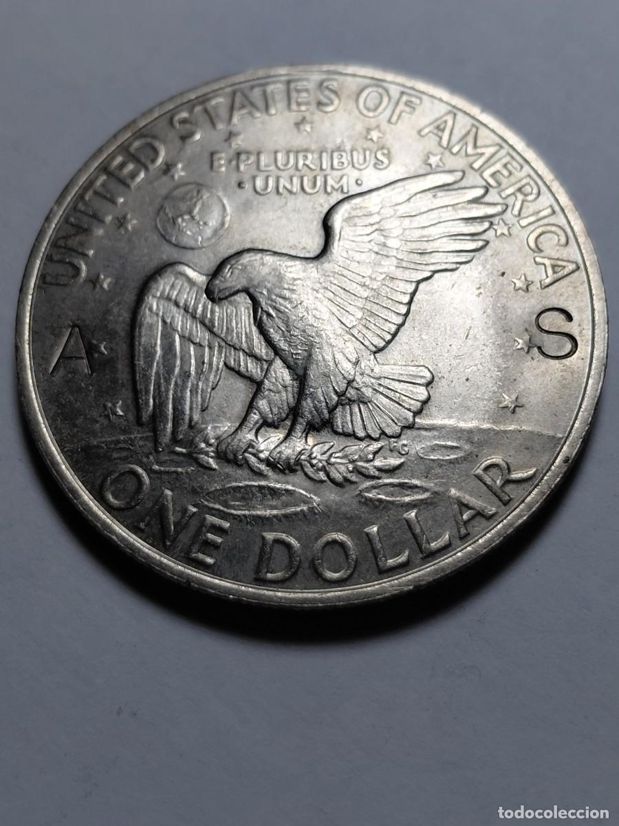 Monedas antiguas de Am&eacute;rica: ESTADOS UNIDOS - 1 DOLAR 1972D - Eisenhower - REMARCADO (A - S)