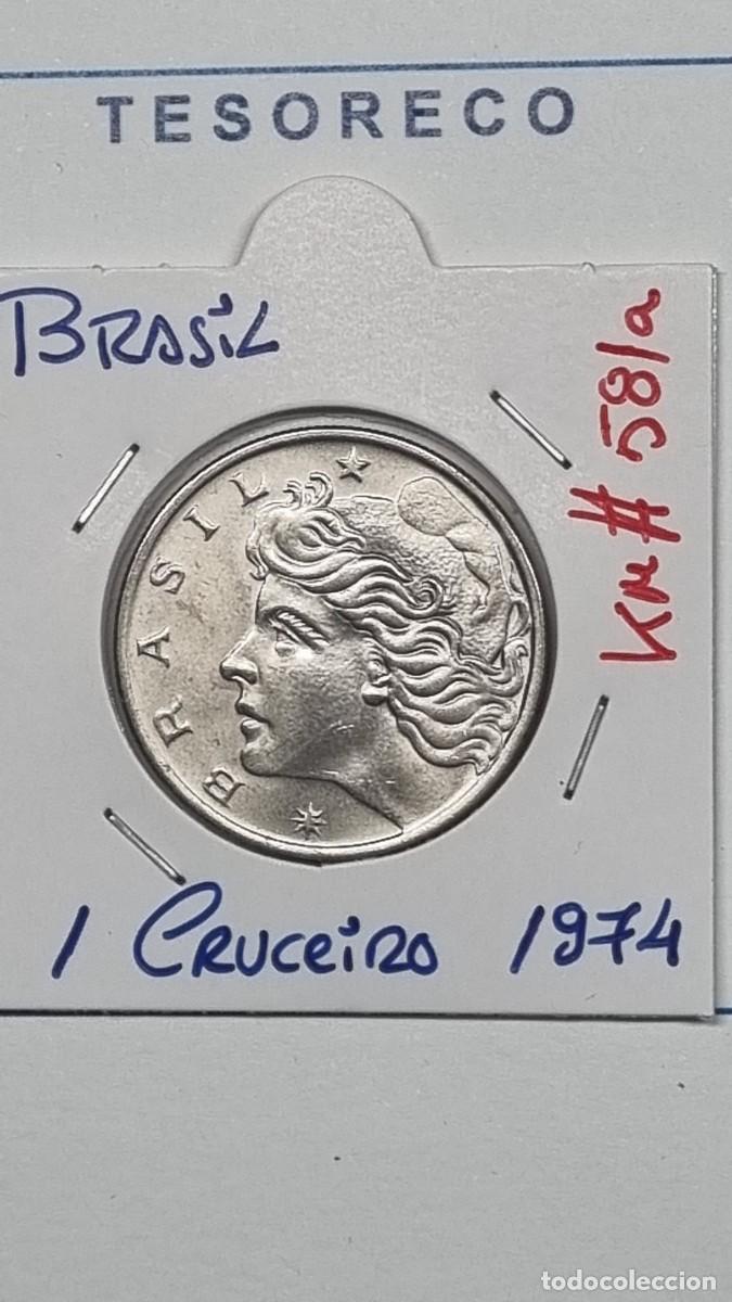 Monedas antiguas de Am&eacute;rica: BRASIL: MONEDA DE 1 CRUCEIRO 1974 - KM#581a - Ref.: 068