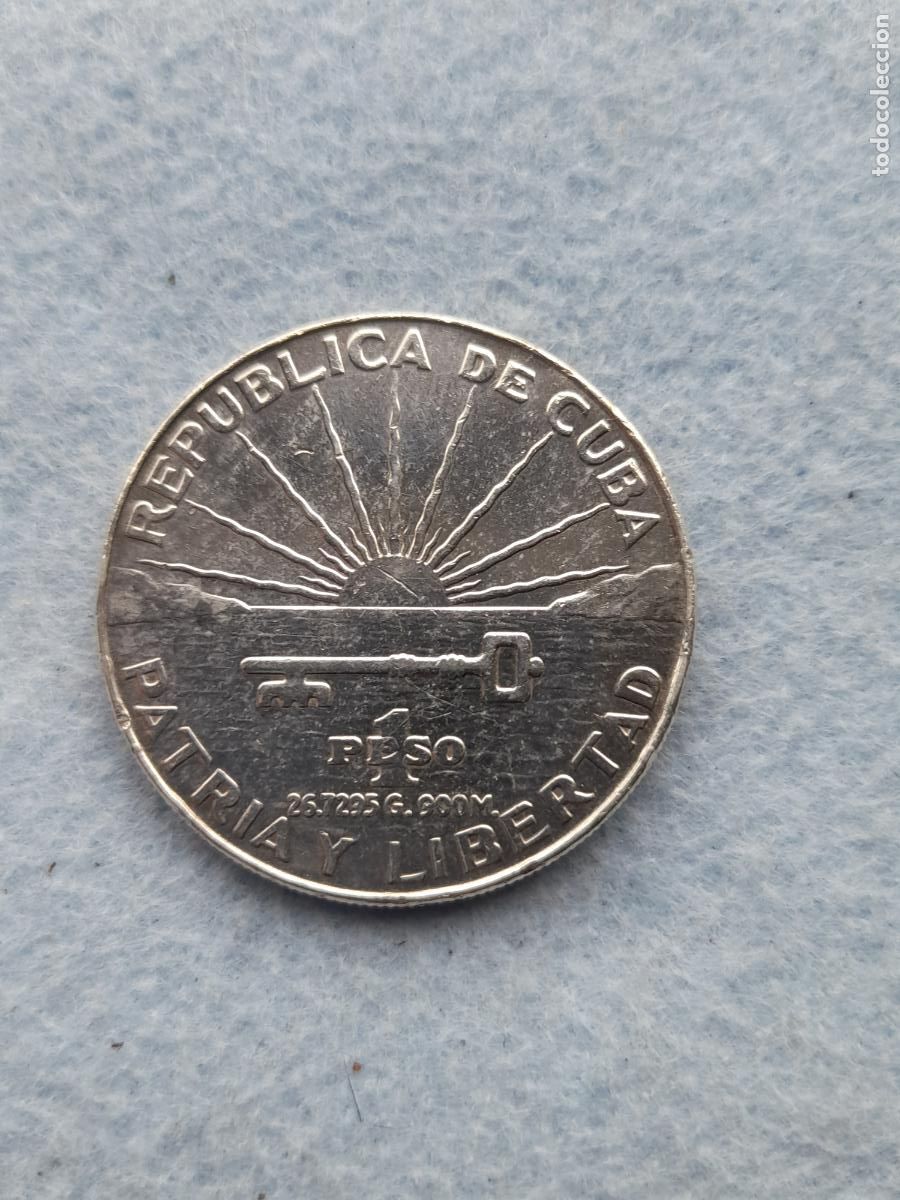 Moedas antigas da Am&eacute;rica: Cuba. 1 Peso. A&ntilde;o 1953. Plata.