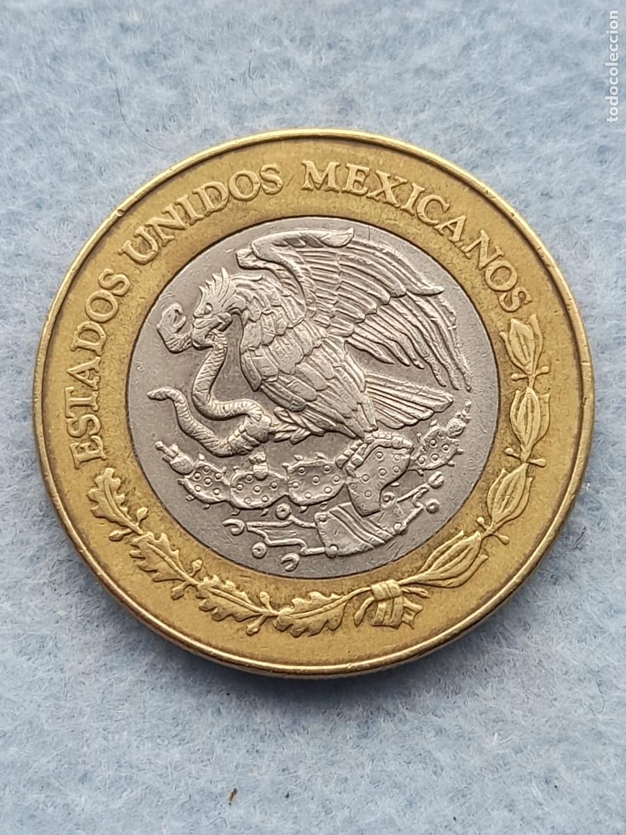 Monnaies anciennes d'Am&eacute;rique: M&eacute;xico. 20 Pesos. A&ntilde;o 2000. Bimet&aacute;lica.