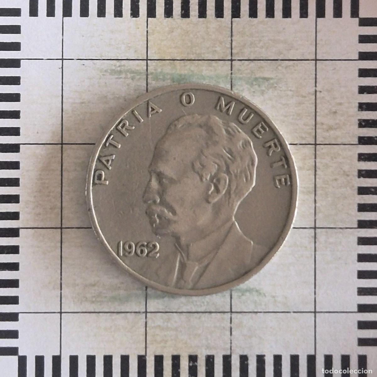 Monedas antiguas de Am&eacute;rica: 20 CENTAVOS, CUBA. 1962. (KM#31).
