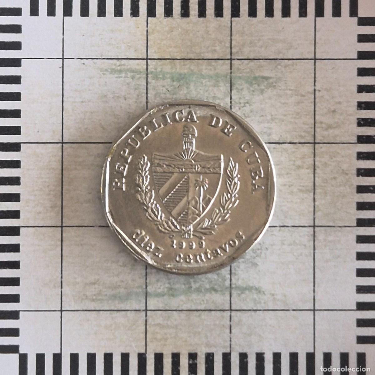 Monedas antiguas de Am&eacute;rica: 10 CENTAVOS, CUBA. 1999. (KM#576.2).