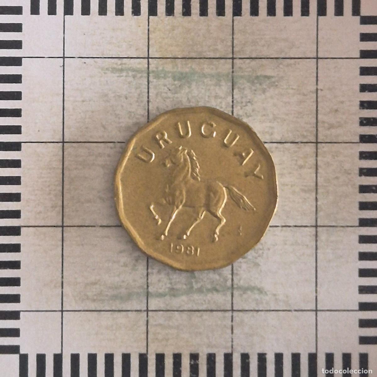 Monedas antiguas de Am&eacute;rica: 10 CENT&Eacute;SIMOS, URUGUAY. 1981. (KM#66). - Foto 1