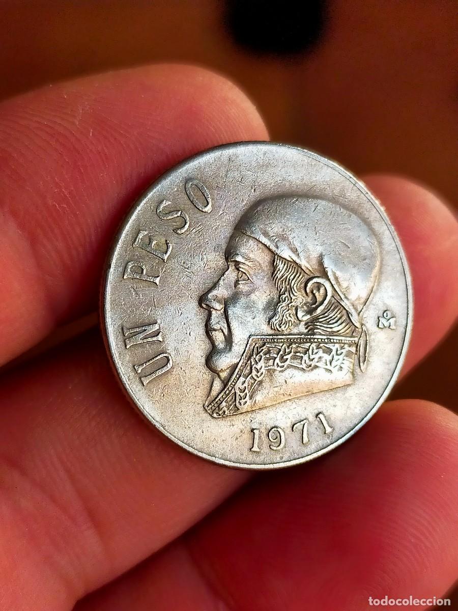 Monete antiche di America: MONEDA DE 1 UN PESO MEJICO MEXICO 1971 BUENA CONSERVACION