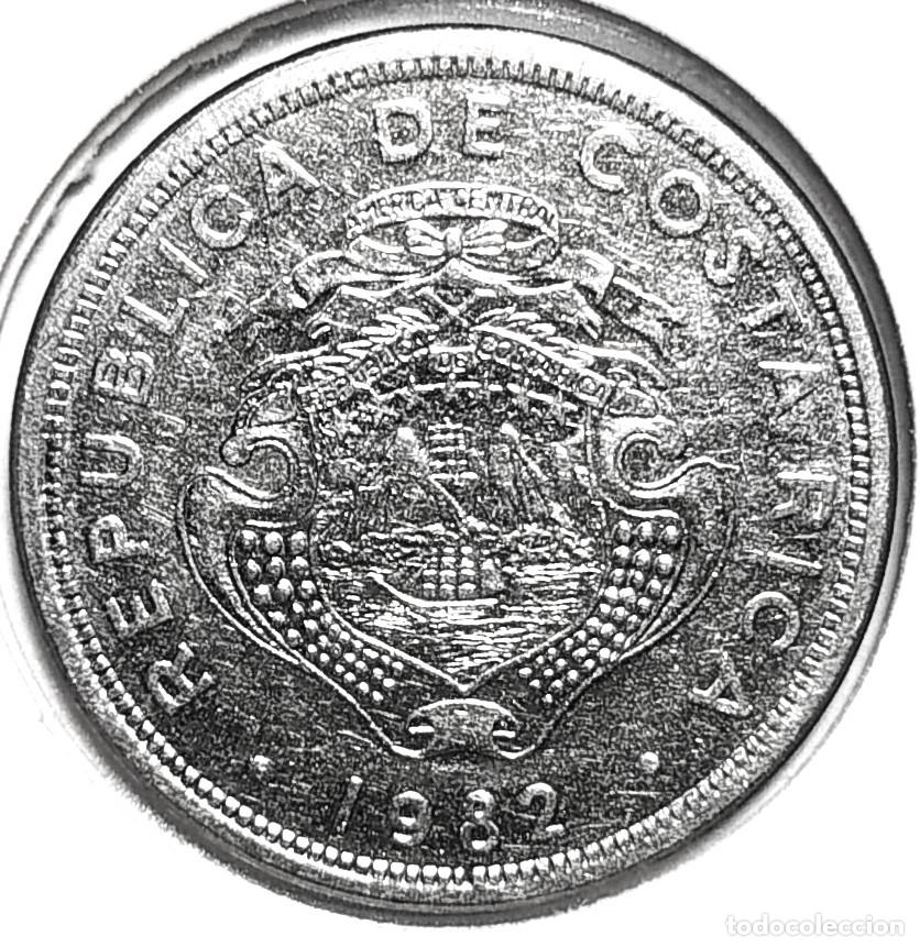 Monete antiche di America: COSTA RICA (1951-) - 1 COLON 1982 - A - 3,30 GR. ACERO INOXIDABLE - DIAMETRO 21 mm - KM#210 - MB