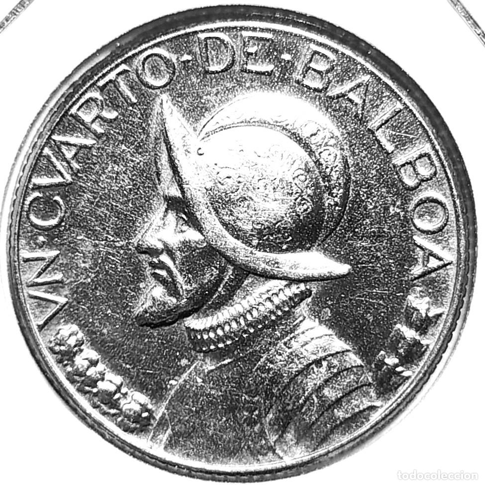 Monete antiche di America: PANAMA (1961-2019) - UN CUARTO DE BALBOA 1975 - A - 5,67 GR. COBRE NICKELADO - DIAMETRO 24,26 mm