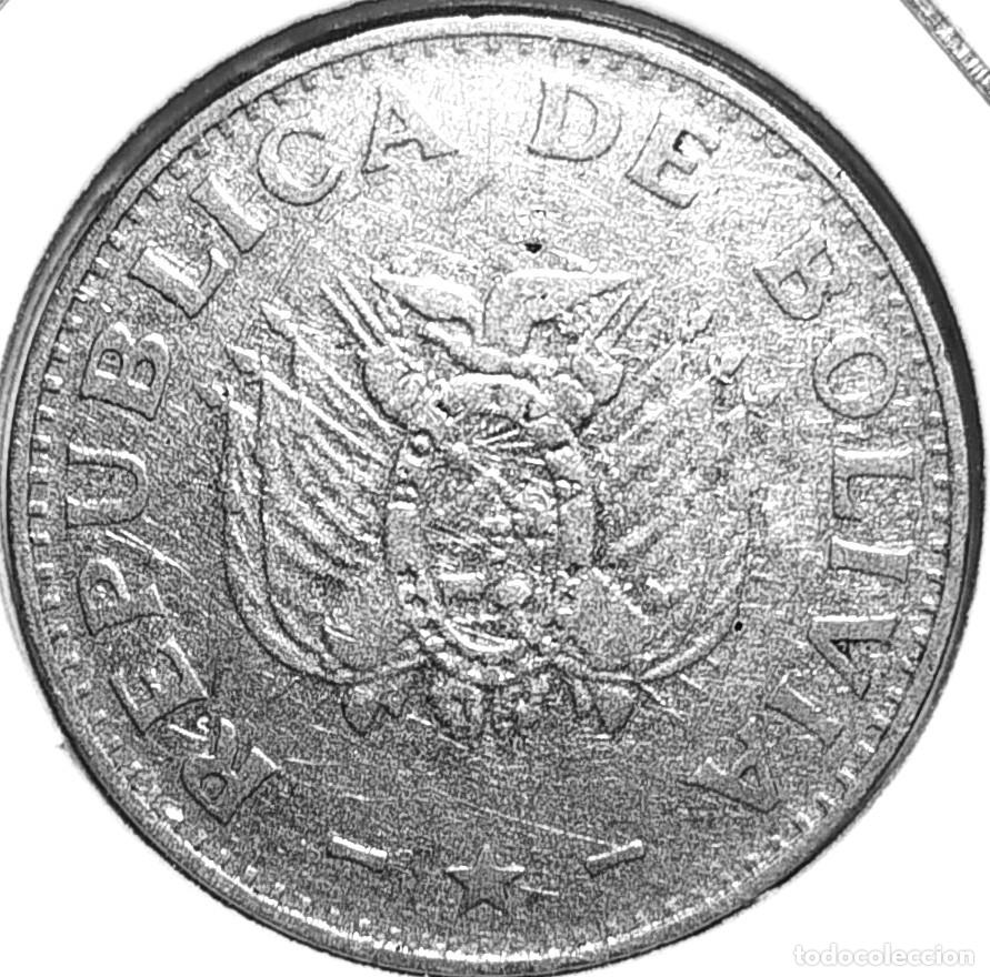 Monete antiche di America: BOLIVIA (1986-2017) - 20 CENTAVOS 1995 - A - 3,25 GR. ACERO INOXIDABLE - DIAMETRO 22 mm - KM#203