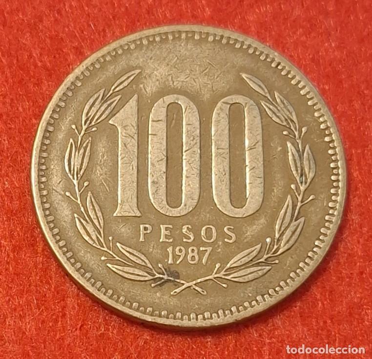 Monedas antiguas de Am&eacute;rica: MONEDA DE CHILE 1987 - 100 PESOS - BRONCE DE ALUMINIO