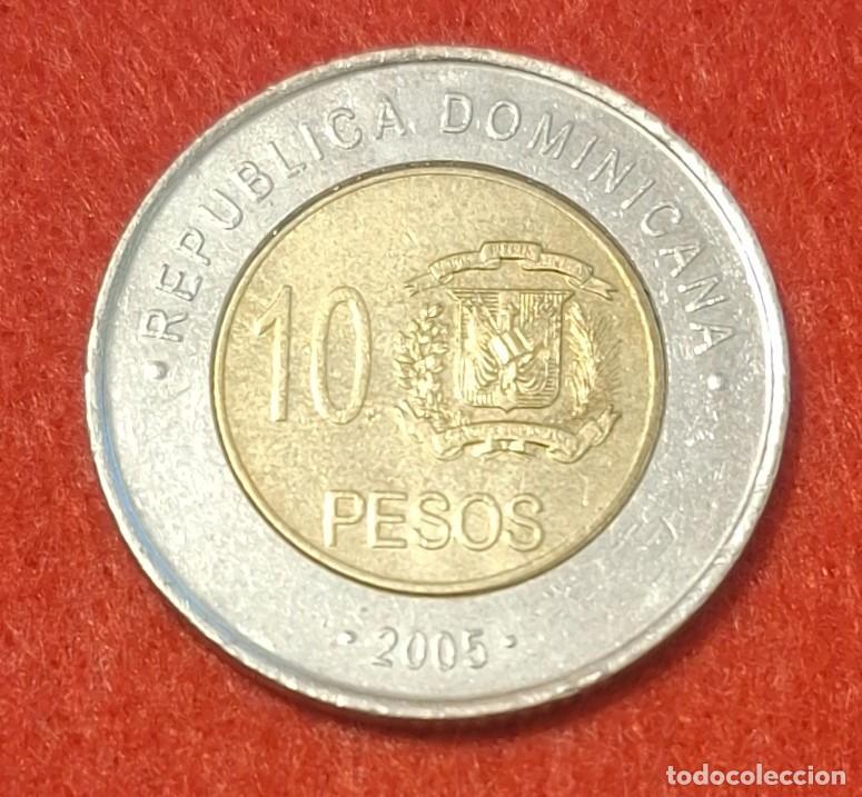 Monedas antiguas de Am&eacute;rica: MONEDA DE REP&Uacute;BLICA DOMINICANA 2005 - 10 PESOS - BIMET&Aacute;LICA LATON/COBRE-N&Iacute;QUEL