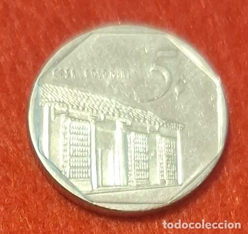 Monedas antiguas de Am&eacute;rica: MONEDA DE CUBA 1996 - 5 CENTAVOS - ACERO NIQUELADO (2)