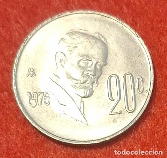 Monedas antiguas de Am&eacute;rica: MONEDA DE MEXICO 1975 - 20 CENTAVOS - COBRE-N&Iacute;QUEL