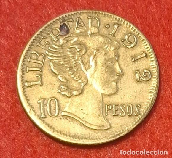 Monedas antiguas de Am&eacute;rica: MONEDA DE MEXICO 1912 - 10 PESOS - LAT&Oacute;N