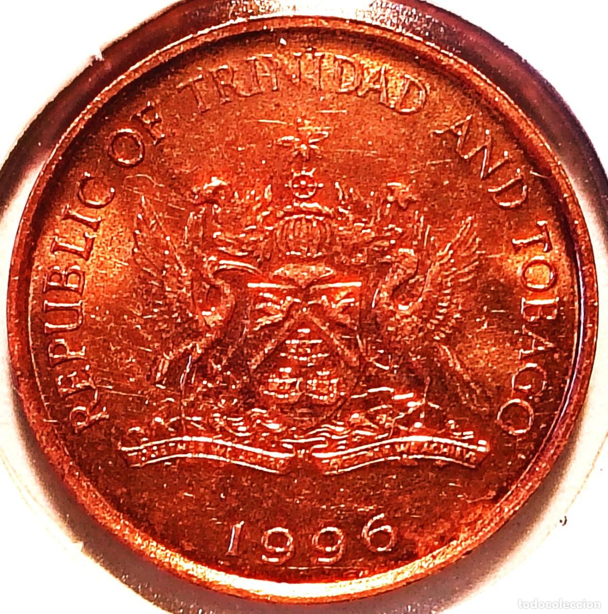 Monedas antiguas de Am&eacute;rica: TRINIDAD Y TOBAGO (1976-) - 1 CENTAVO 1996 - A - 1,95 GR. BRONCE - DIAMETRO 17,76 mm - KM#29 - MB