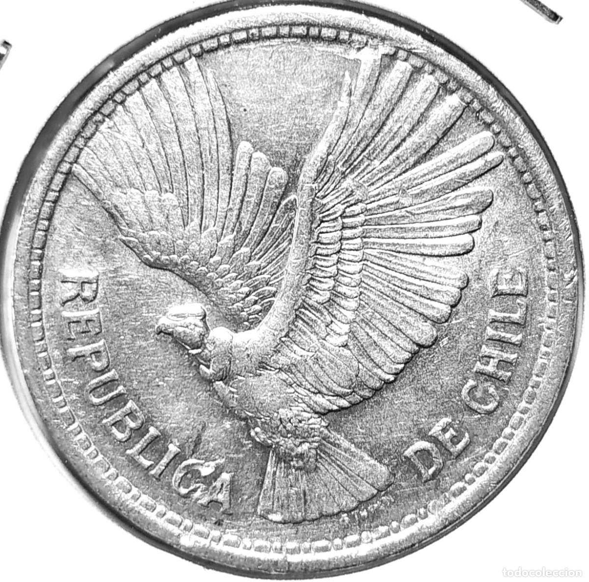 Monedas antiguas de Am&eacute;rica: CHILE (1889-1968) - 10 PESOS (1 CONDOR) 1956 - A - 2,96 GR. ALUMINIO - DIAMETRO 29 mm - KM#181 - MB
