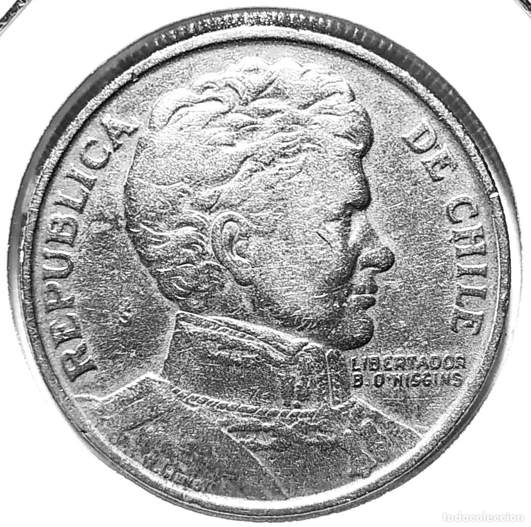 Monedas antiguas de Am&eacute;rica: CHILE (1975-) - 1 PESO 1976 - A - 5,05 GR. CUPRONIQUEL - DIAMETRO 24 mm - KM#207 - MB