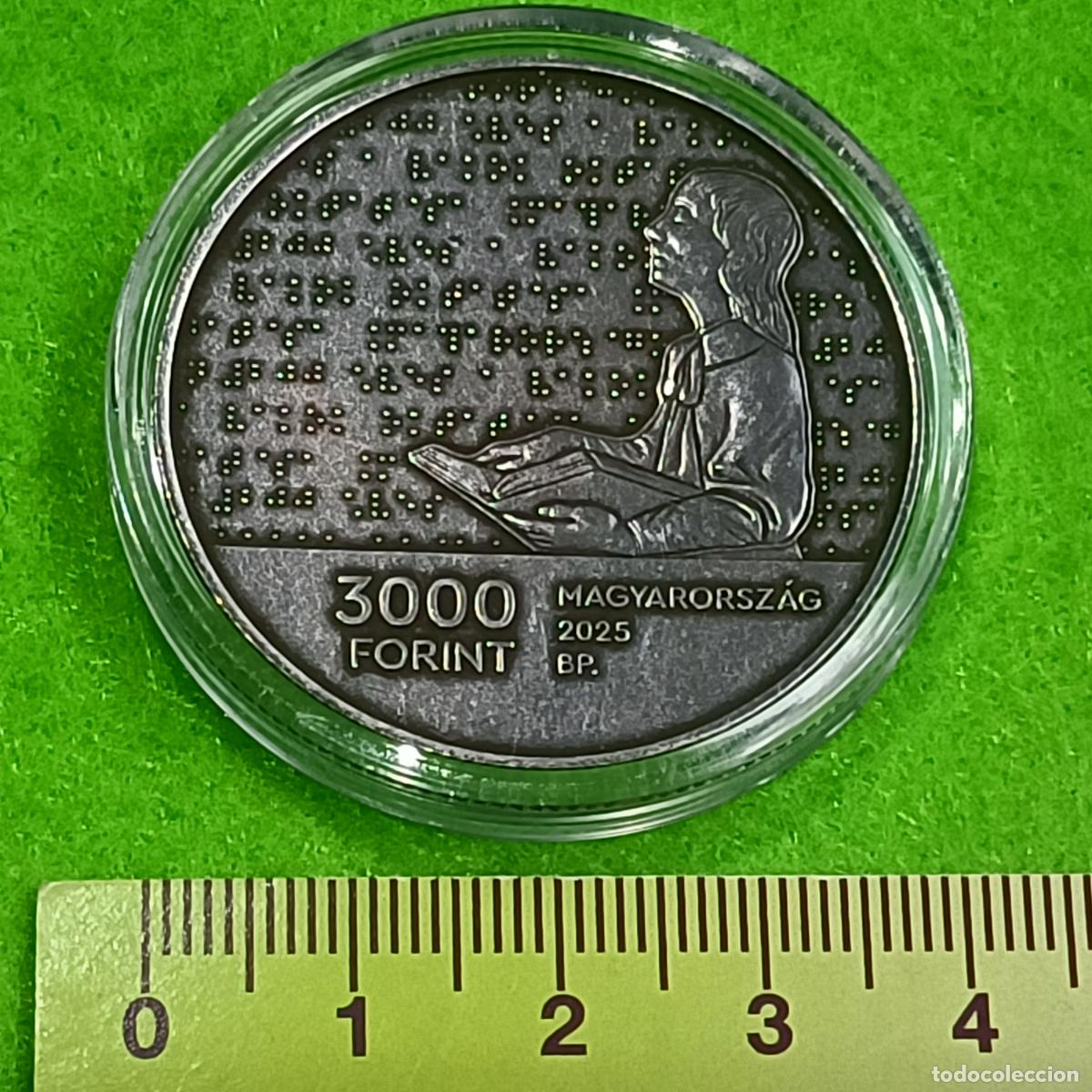 Monedas antiguas de Am&eacute;rica: Hungr&iacute;a 3000 forint, Educaci&oacute;n para ciegos, 2025
