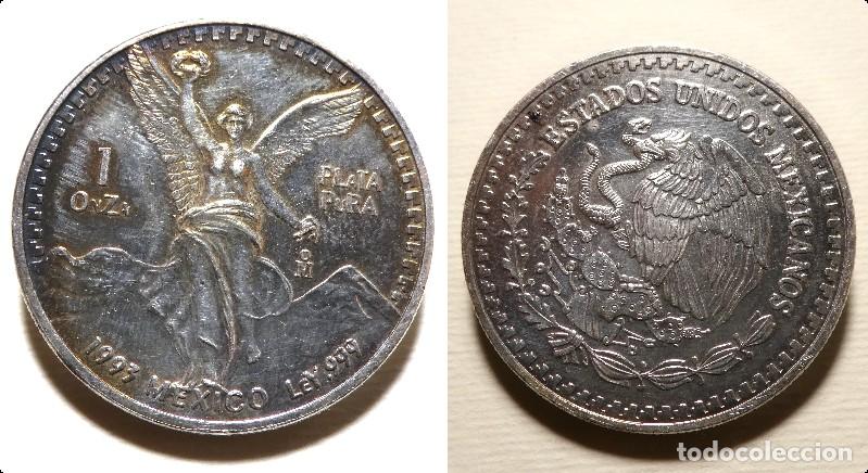 Monedas antiguas de Am&eacute;rica: Moneda de MEXICO (MEJICO) 1994 ,1 Onza plata Pura 999, SC