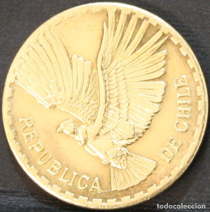 Monedas antiguas de Am&eacute;rica: Moneda de 10 cent&eacute;simos 1966 Chile - Foto 1