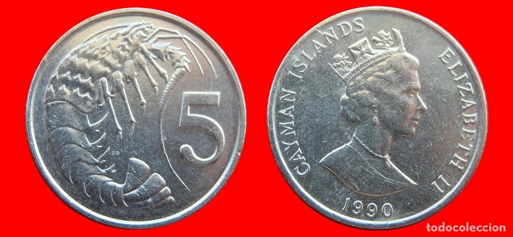 Monedas antiguas de Am&eacute;rica: 5 CENTAVOS 1990 ISLAS CAYMAN-144614