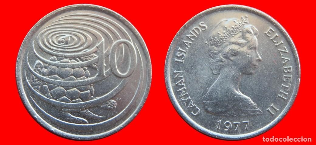 Monedas antiguas de Am&eacute;rica: 10 CENTAVOS 1977 ISLAS CAYMAN-144616