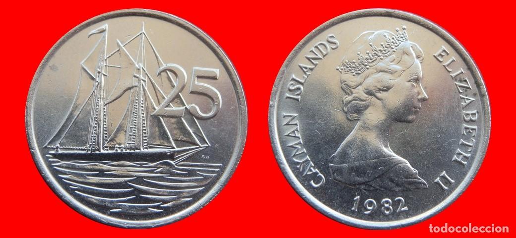 Monedas antiguas de Am&eacute;rica: 25 CENTAVOS 1982 ISLAS CAYMAN-144620