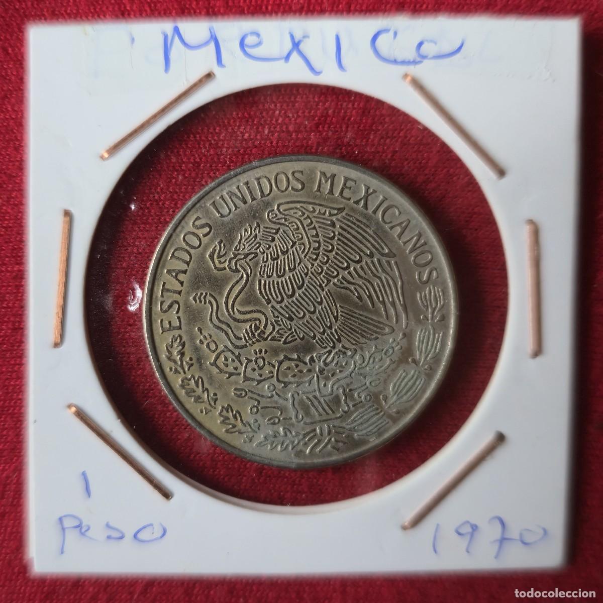 Monedas antiguas de Am&eacute;rica: MONEDA DE MEXICO 1970 - 1 PESO - MONEDA ENCARTONADA